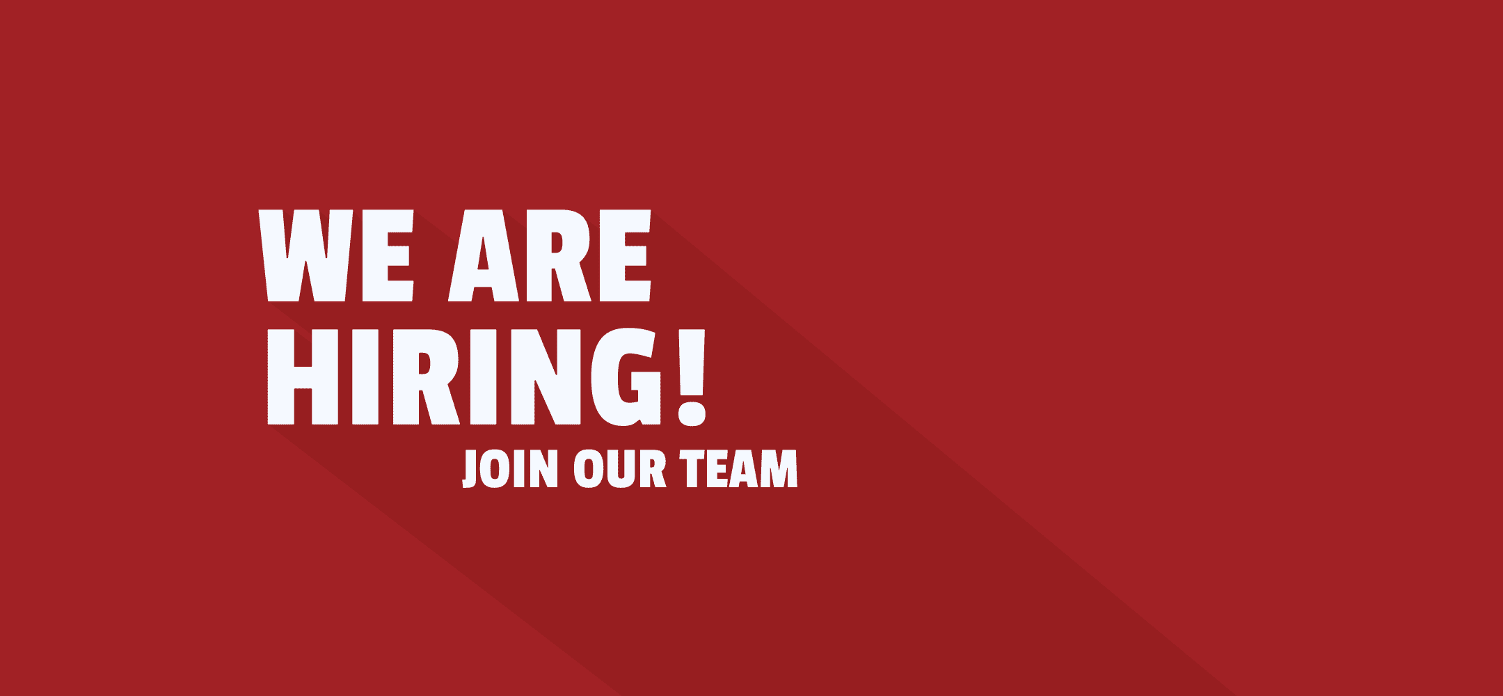 We are hiring - careers