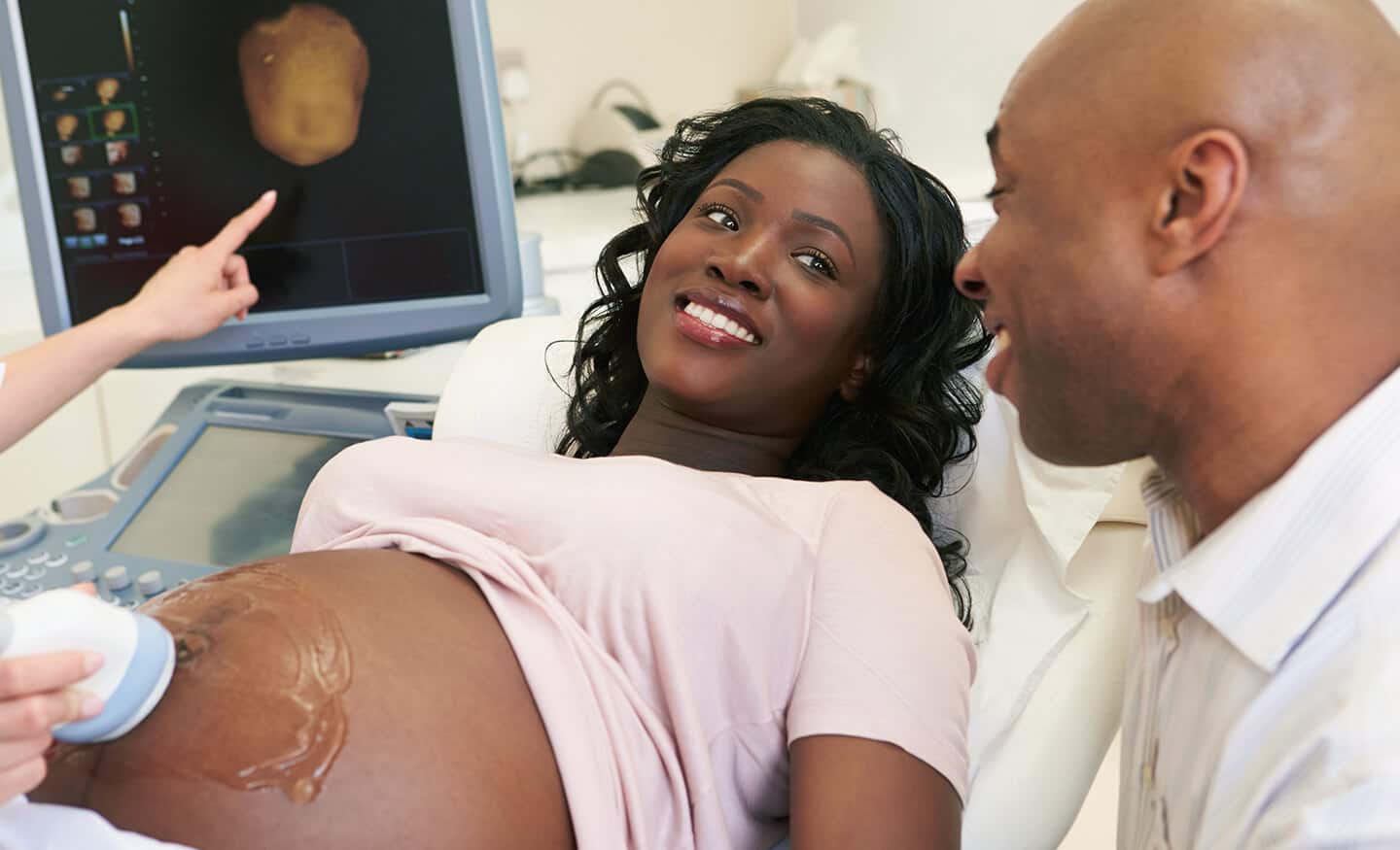 Lady getting Ultrasound